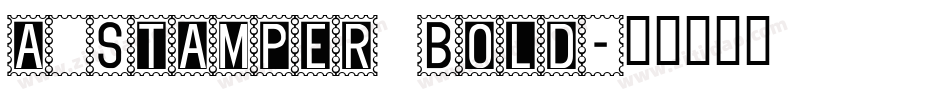 a_Stamper Bold字体转换